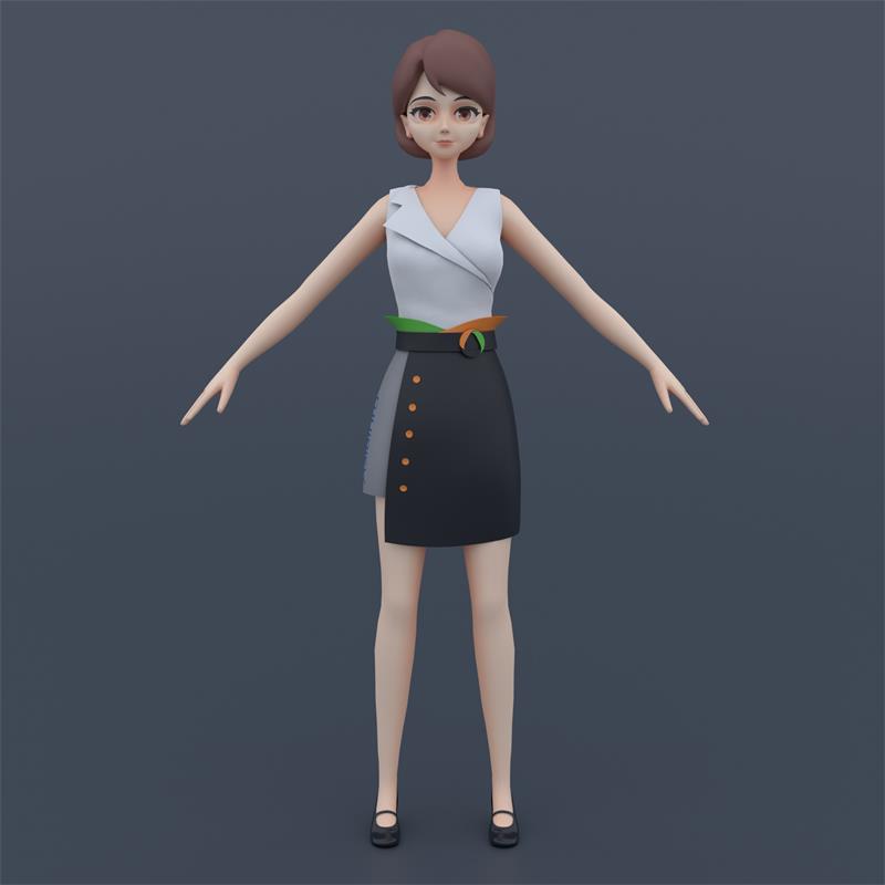 Blender 實戰!3D卡通虛擬數字人角色設計完整流程(中) 數字動漫制作
